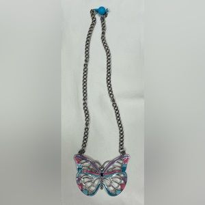 Girls butterfly necklace